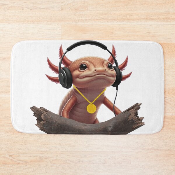 Item preview, Gus the Axolotl Jammin with bling (SonciWave Vibes) designed and sold by SonicWave Vibes.