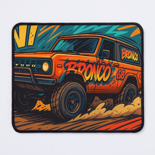 Item preview, Retro Bronco Off-Road Racing Illustration | Dynamic Comic Style 4x4 Artwork for Automotive Fans designed and sold by KrintoryTees.