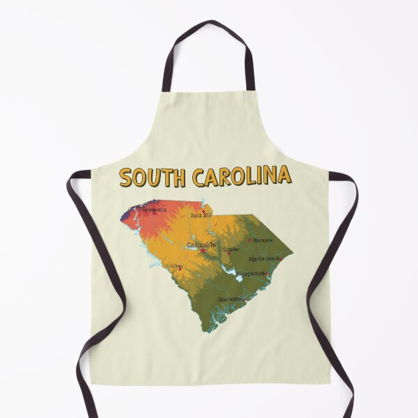 Item preview, South Carolina State Pride, Colorful Topographic Map Art designed and sold by mashmosh.
