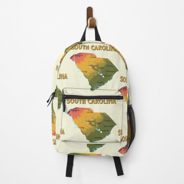 Item preview, South Carolina State Pride, Colorful Topographic Map Art designed and sold by mashmosh.