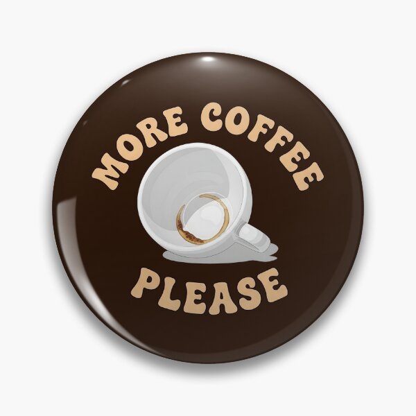 Item preview, More Coffee Please Empty Mug with Coffee Stain designed and sold by nuel-art.