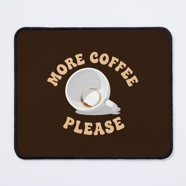 Item preview, More Coffee Please Empty Mug with Coffee Stain designed and sold by nuel-art.