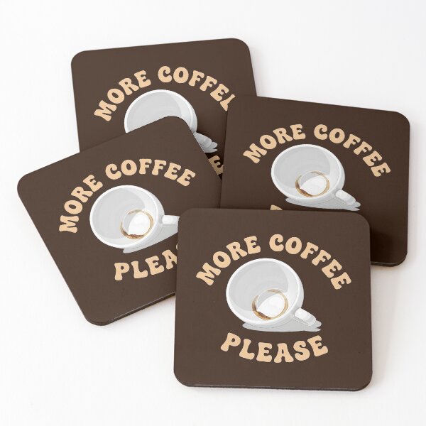 Item preview, More Coffee Please Empty Mug with Coffee Stain designed and sold by nuel-art.