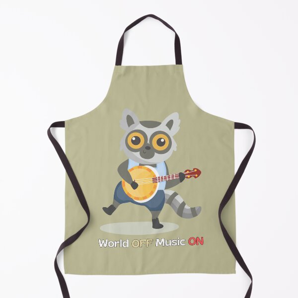 Item preview, World Off Music On – Cute Raccoon Banjo Music Lover Design designed and sold by MUKUND FASHION DESIGN.