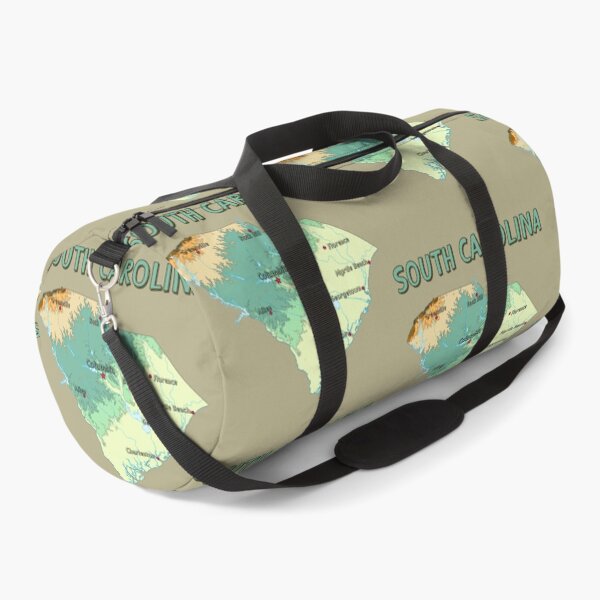 Item preview, South Carolina State Map - Vintage Topographic Nature Style designed and sold by mashmosh.