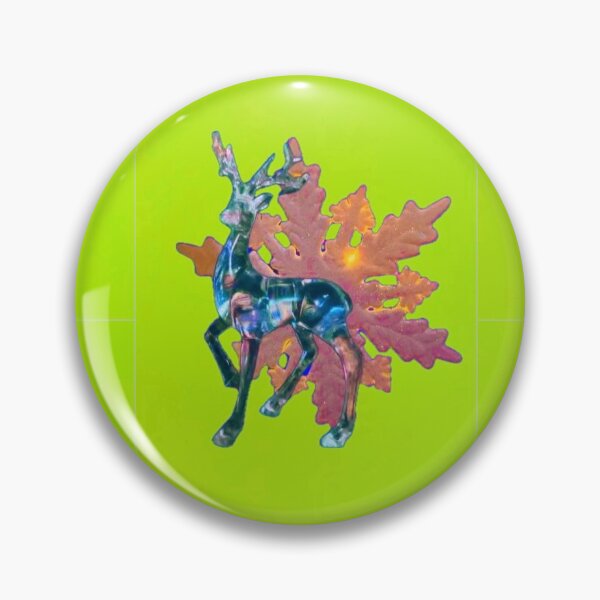 Item preview, Pink Snowflake and Blue Reindeer on Bright Green Background by ElitebyElise designed and sold by ElitebyElise.