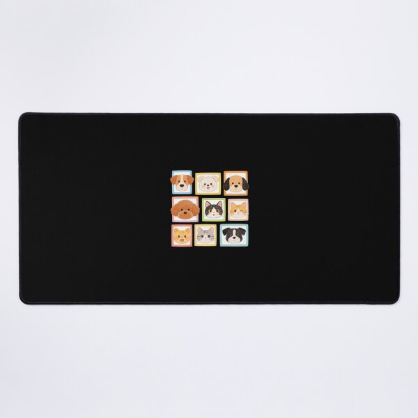 Item preview, An illustrated mosaic of adorable puppy and kitten portraits designed and sold by Boundless PixelForge.