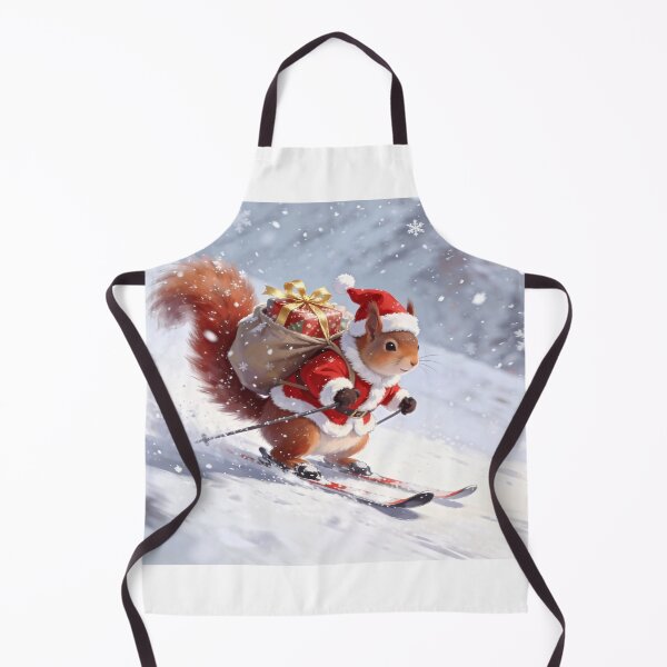 Item preview, Downhill Santa Squirrel designed and sold by vernonplatt.