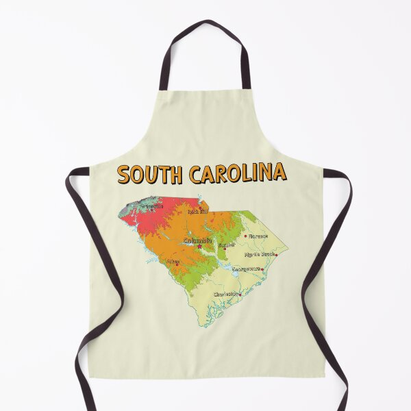 Item preview, South Carolina State Map - Artistic Topographic Style designed and sold by mashmosh.