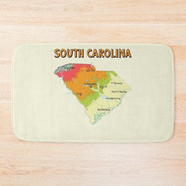 Item preview, South Carolina State Map - Artistic Topographic Style designed and sold by mashmosh.