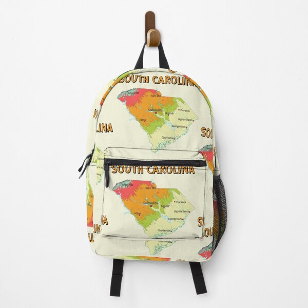 Item preview, South Carolina State Map - Artistic Topographic Style designed and sold by mashmosh.