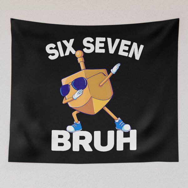 Item preview, Six Seven Bruh Dabbing Dreidel Hanukkah Chanukah 67 Meme designed and sold by arzateiosumn.