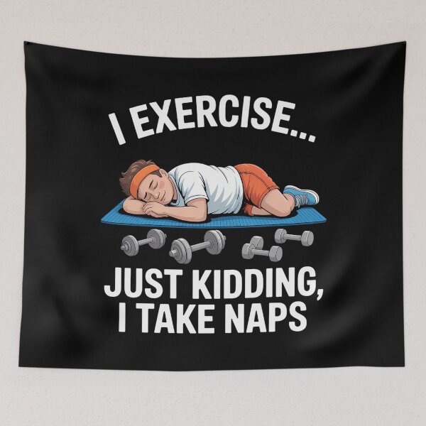 Item preview, Exercise Gym Sarcastic Joke Humor Sarcasm designed and sold by cosmicncozyS.