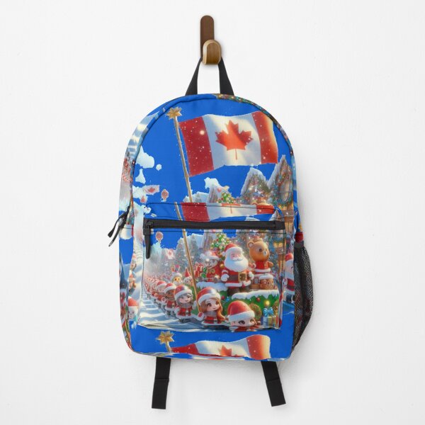 Item preview, Toronto Santa Claus Parade – Cute 3D Christmas Scene with Canada Flag ,  designed and sold by PaintMeWorld.