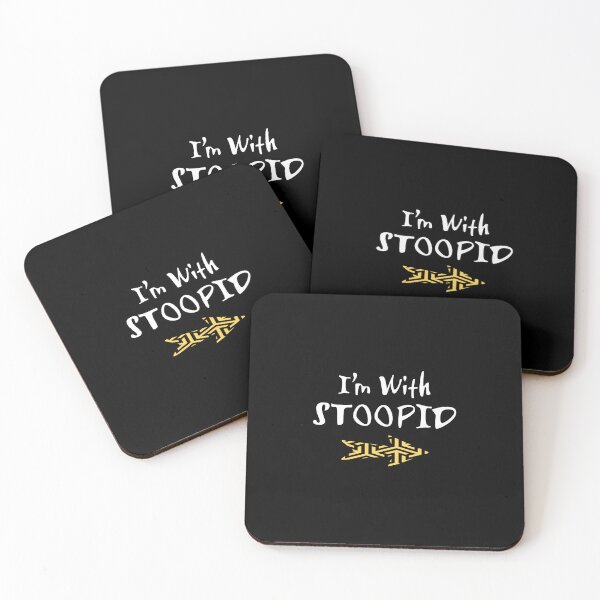 Item preview, I'm with stupid, haha designed and sold by godPapa.