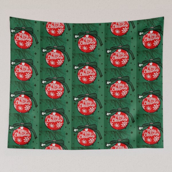 Item preview, Merry Christmas, green background designed and sold by altbarbzz.