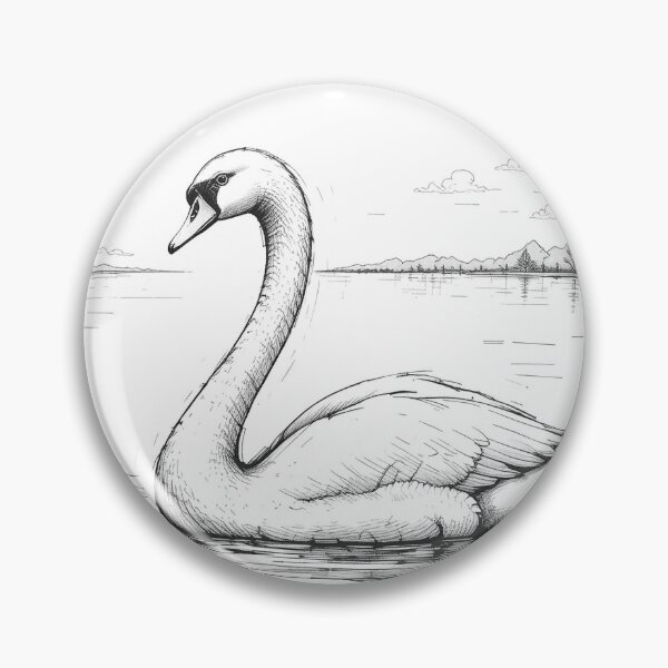 Item preview, Swan on a Lake - C1 – 1 designed and sold by Undersea Ai Art.