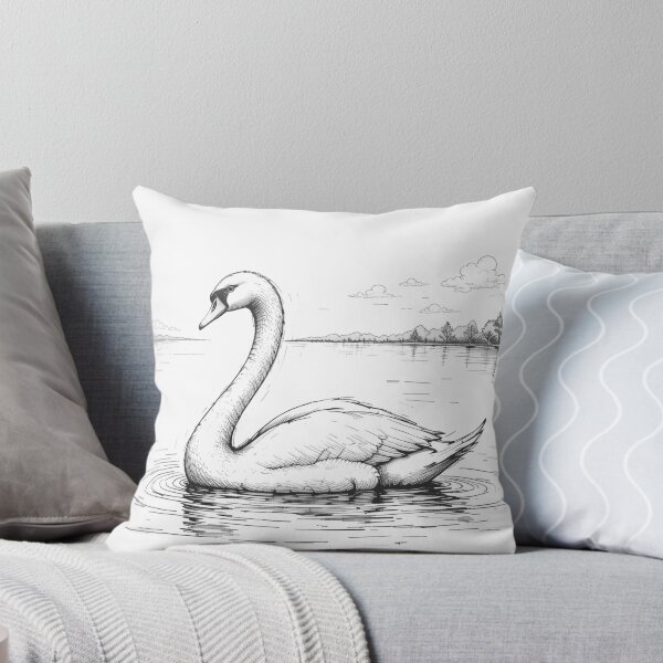 Item preview, Swan on a Lake - C1 – 1 designed and sold by Undersea Ai Art.