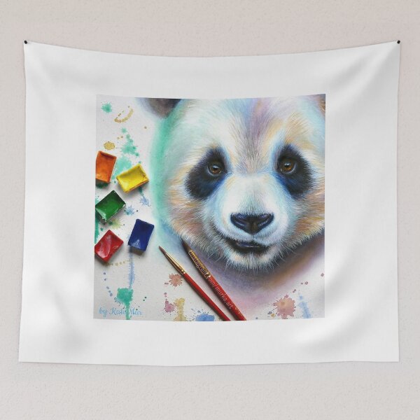 Item preview, Peaceful Panda in a Garden designed and sold by Mirzahorse.
