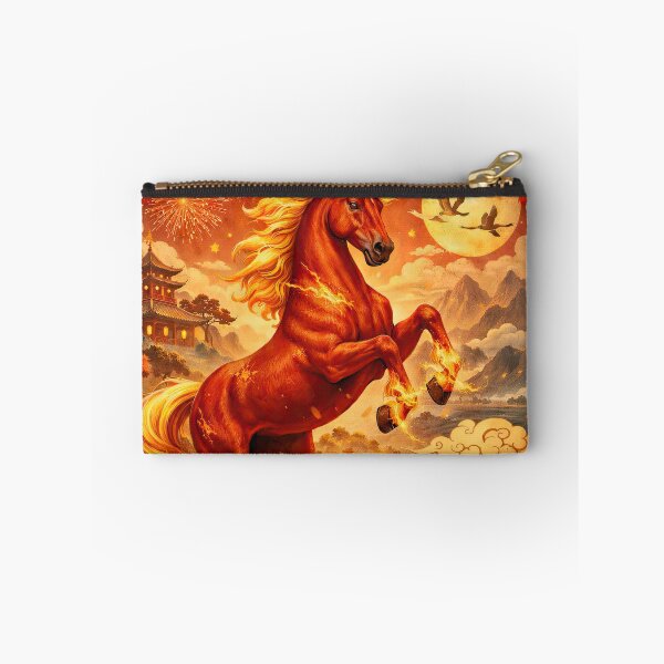 Item preview, Chinese New Year 2026 – Year of the Fire Horse | Lunar New Year Red Horse Art designed and sold by elgreko.