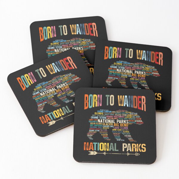 Item preview, National Parks Usa - Bear - Born To Wander National Parks designed and sold by keatnybolho.