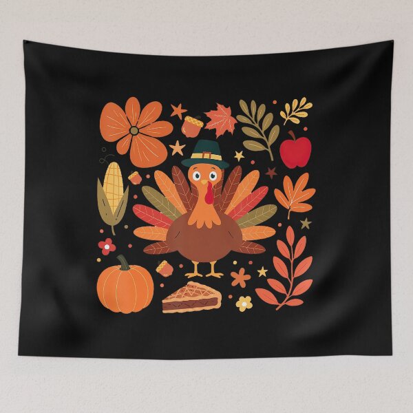 Item preview, Boohoo Floral Turkey Thanksgiving designed and sold by eugisginan.