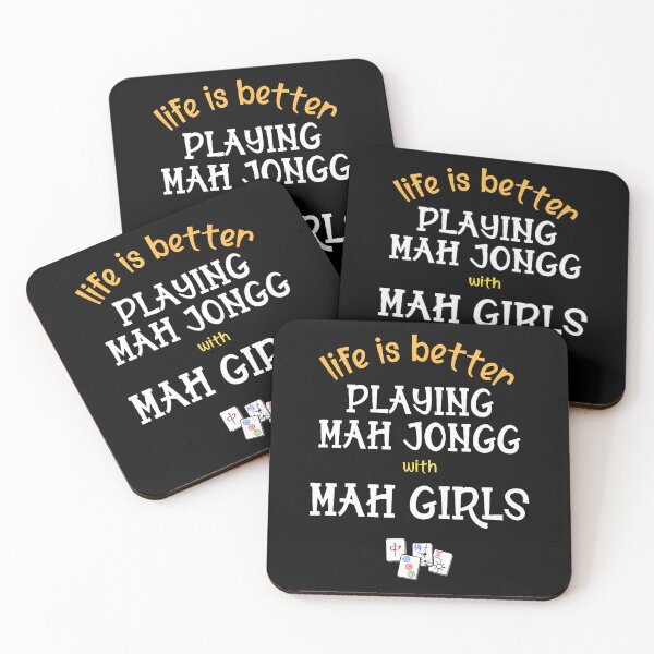 Item preview, Funny Life Is Better Playing Mah Jongg With Mah Girls-Tiles designed and sold by keatnybolho.