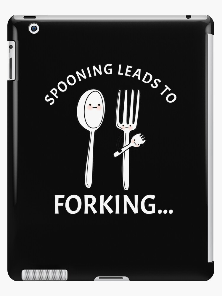 Funny Kitchen Utensil - Spooning Leads to Forking Spoon