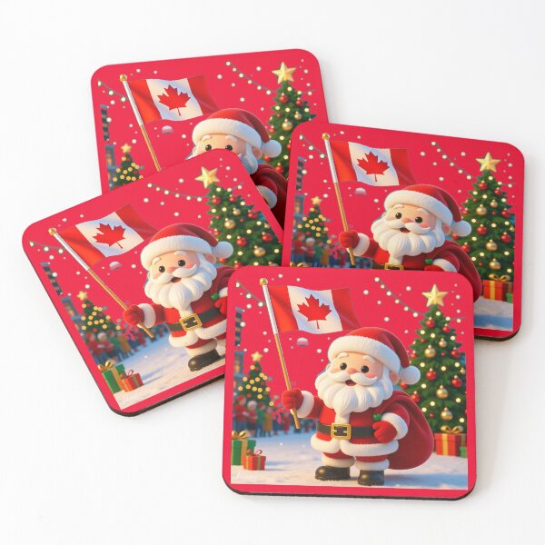 Item preview, Toronto Santa Claus Parade – Cute 3D Christmas Scene with Canada Flag ,  designed and sold by PaintMeWorld.