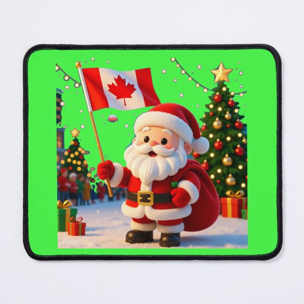 Item preview, Toronto Santa Claus Parade – Cute 3D Christmas Scene with Canada Flag ,  designed and sold by PaintMeWorld.