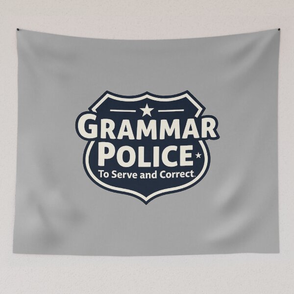 Item preview, Grammar Police: To Serve and Correct designed and sold by AdamSpade.