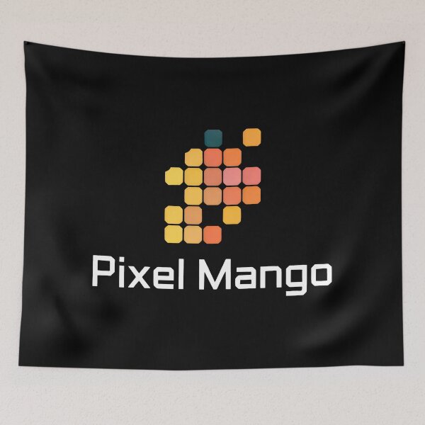 Item preview, Pixel Mango Grid Fruit Logo Design designed and sold by SplashTastic.