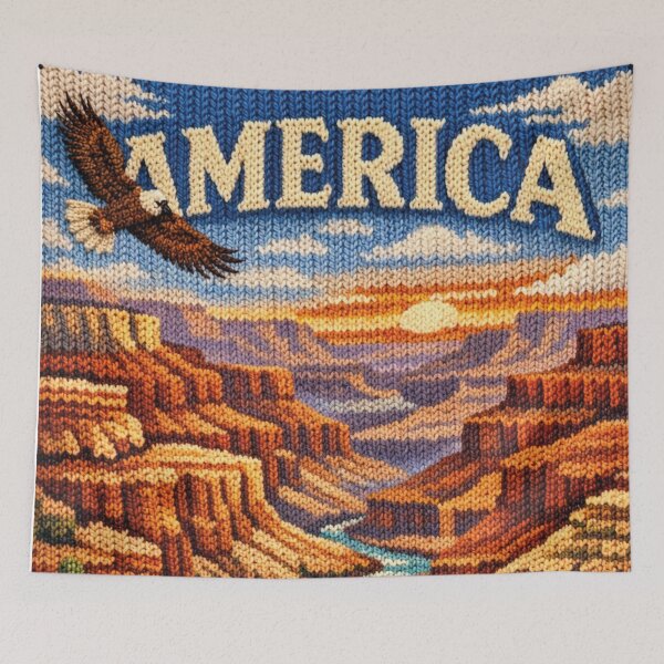 Item preview, Grand Canyon America, cool knitted picture designed and sold by Mauswohn.