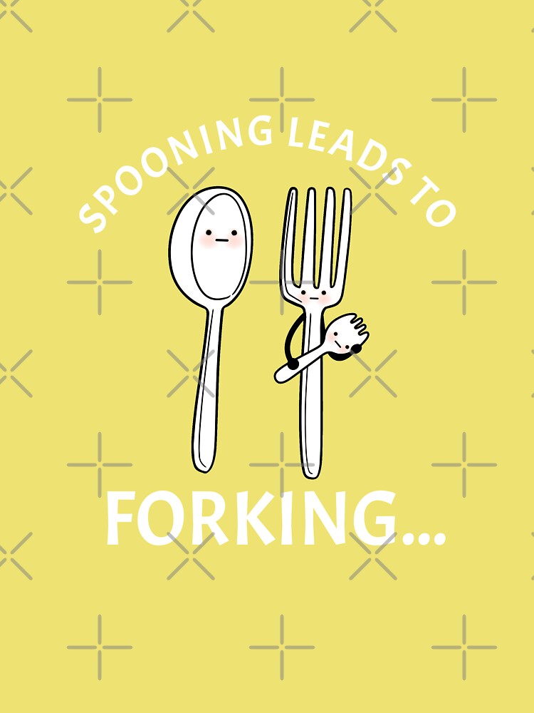 Funny Kitchen Utensil - Spooning Leads to Forking Spoon