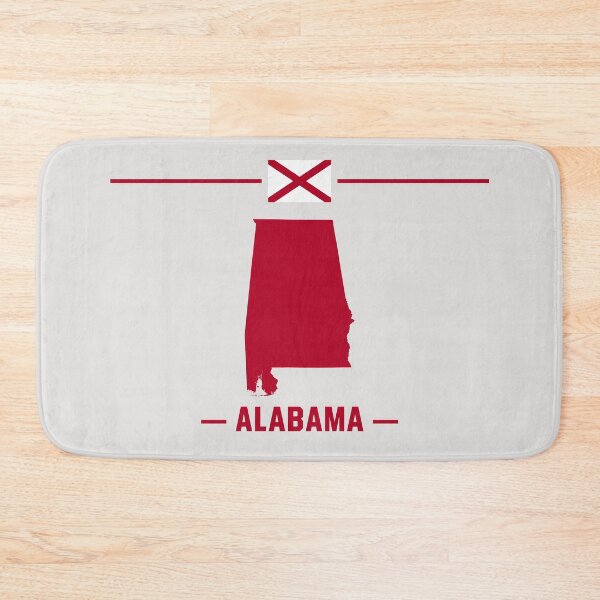 Item preview, Alabama State Pride - Minimalist Crimson Map & Flag Design designed and sold by mashmosh.