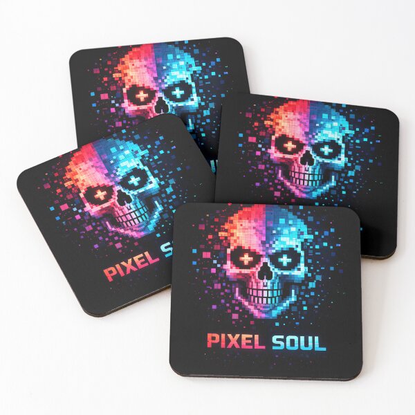 Item preview, Pixel Soul – Retro Gamer Skull Pixel Art Design designed and sold by SoulenCify.