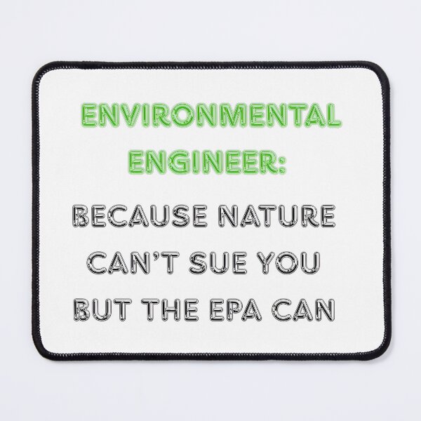Item preview, Environmental Engineer Green Text White Bg Art designed and sold by RedOrBlueIts4U.