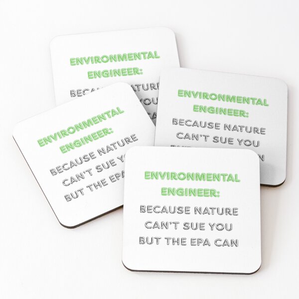 Item preview, Environmental Engineer Green Text White Bg Art designed and sold by RedOrBlueIts4U.
