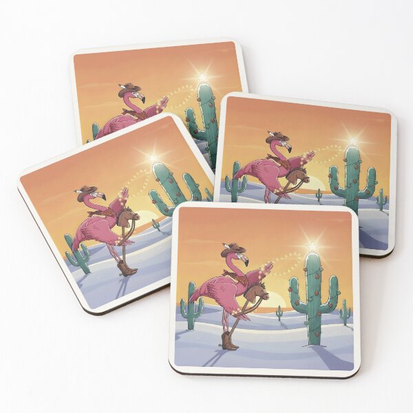 Item preview, Cowboy Flamingo Desert Christmas Party designed and sold by HumTumMe.
