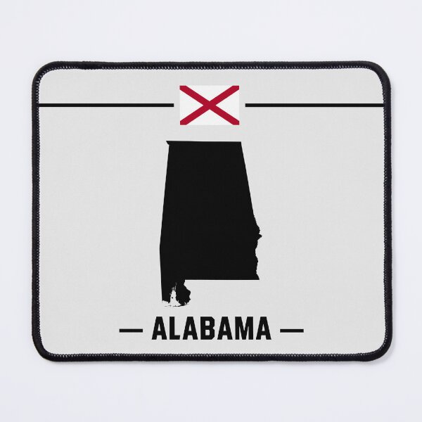 Item preview, Alabama State Pride - Minimalist Silhouette & Flag designed and sold by mashmosh.