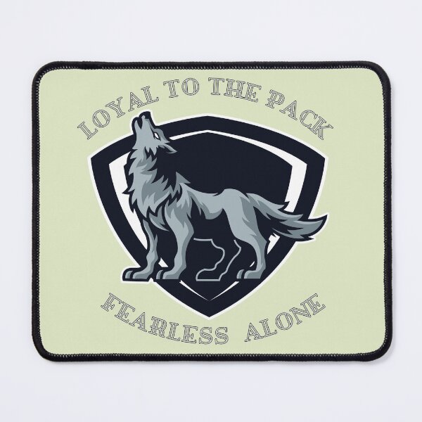 Item preview, Loyal to the Pack – Fearless Alone Wolf Shield Design designed and sold by MUKUND FASHION DESIGN.