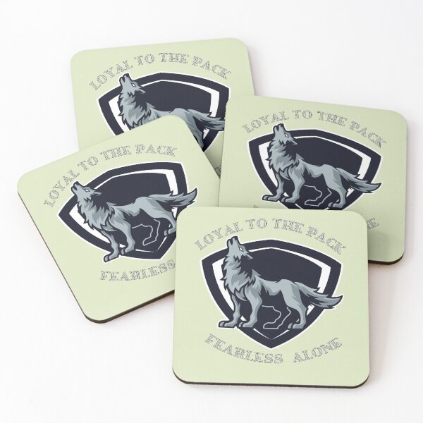 Item preview, Loyal to the Pack – Fearless Alone Wolf Shield Design designed and sold by MUKUND FASHION DESIGN.