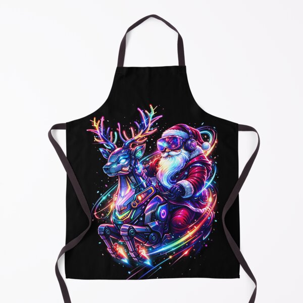 Item preview, Cyber Reindeer RGB Rider | Futuristic Santa Neon Christmas Art designed and sold by SoulenCify.