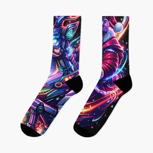 Item preview, Cyber Reindeer RGB Rider | Futuristic Santa Neon Christmas Art designed and sold by SoulenCify.