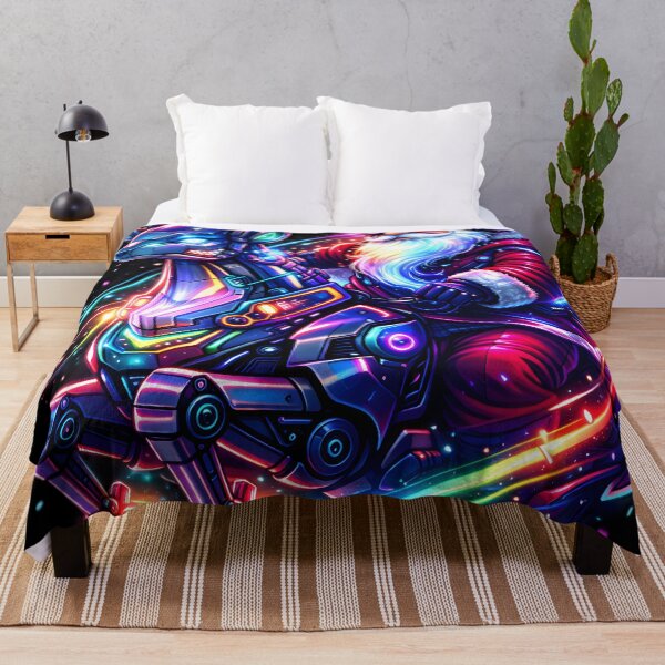 Item preview, Cyber Reindeer RGB Rider | Futuristic Santa Neon Christmas Art designed and sold by SoulenCify.