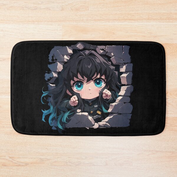 Item preview, Muichiro Tokito Demon Slayer Anime Calm Chibi Peeking Blue Eyes designed and sold by TorbenKuhano.
