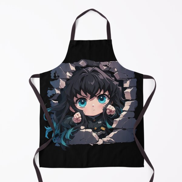 Item preview, Muichiro Tokito Demon Slayer Anime Calm Chibi Peeking Blue Eyes designed and sold by TorbenKuhano.