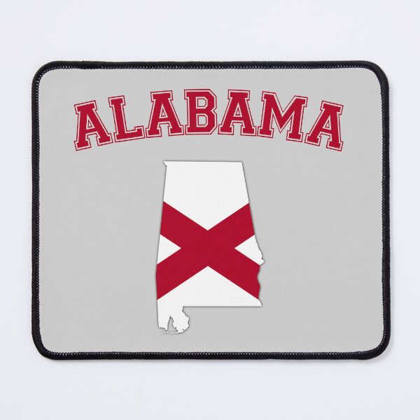 Item preview, Alabama State Flag Outline - Retro Varsity Style Crimson Pride designed and sold by mashmosh.