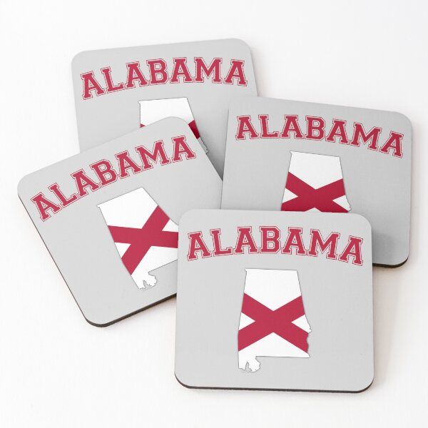 Item preview, Alabama State Flag Outline - Retro Varsity Style Crimson Pride designed and sold by mashmosh.