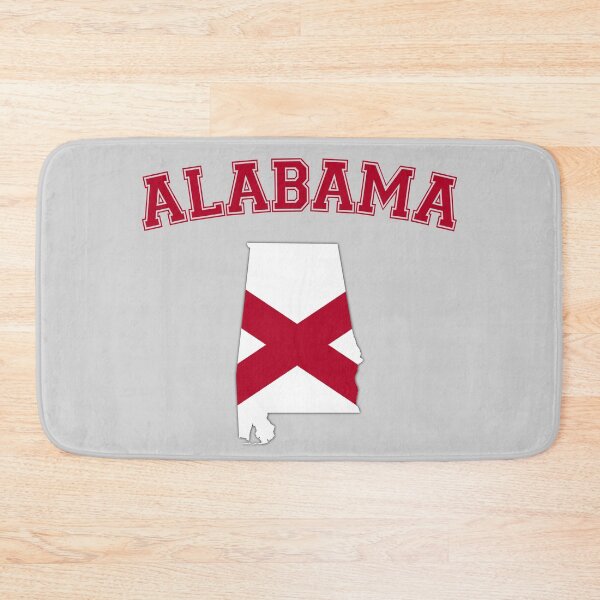 Item preview, Alabama State Flag Outline - Retro Varsity Style Crimson Pride designed and sold by mashmosh.